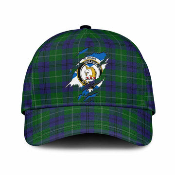 Oliphant Tartan Classic Cap with Family Crest In Me Style