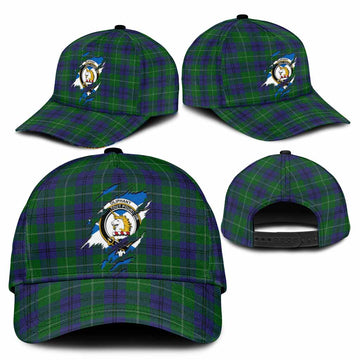 Oliphant Tartan Classic Cap with Family Crest In Me Style