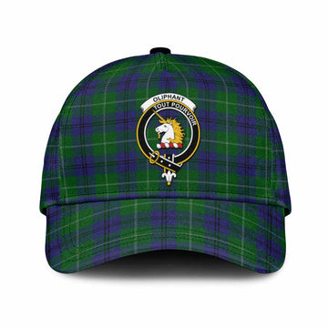 Oliphant Tartan Classic Cap with Family Crest