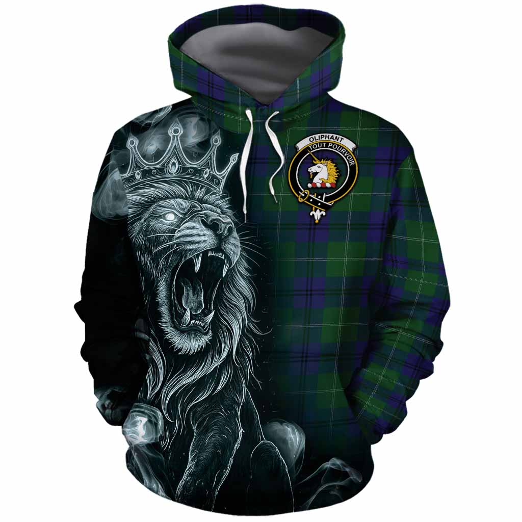 Oliphant Tartan Cotton Hoodie Roaring Lion Heritage