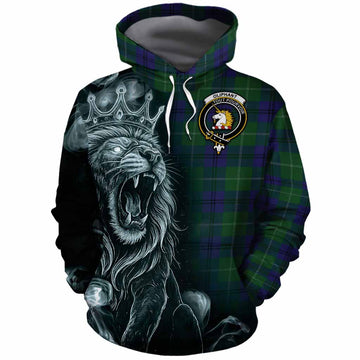 Oliphant Tartan Cotton Hoodie Roaring Lion Heritage