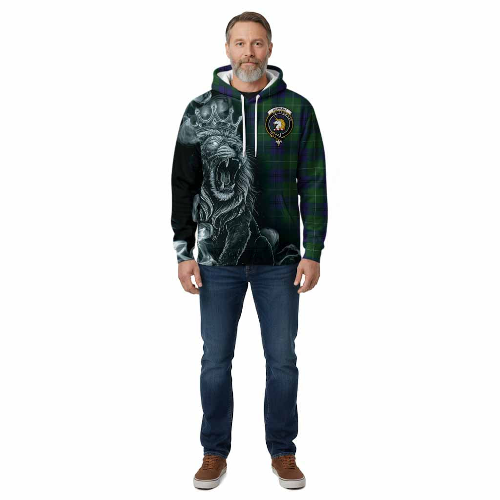 Oliphant Tartan Cotton Hoodie Roaring Lion Heritage
