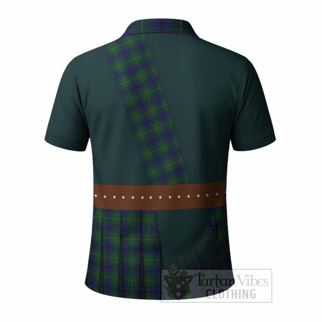 Oliphant Tartan Crest Polo Shirt Kilt Costume Style