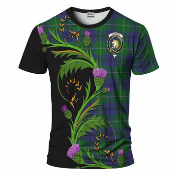 Oliphant Tartan Crest T-Shirt Scottish Thistle Pride Heritage Art