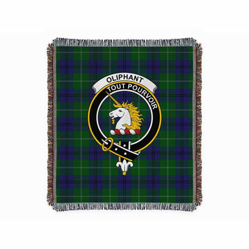 Oliphant Tartan Crest Woven Blanket