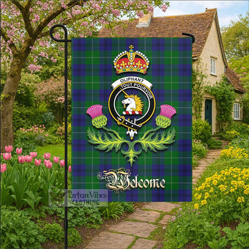 Oliphant Tartan Family Crest Garden Flag Royal Thistle Welcome Style