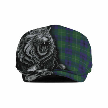 Oliphant Tartan Flat Cap, Jeff Cap Roaring Lion Heritage Flat Cap - Tartan Vibes Clothing