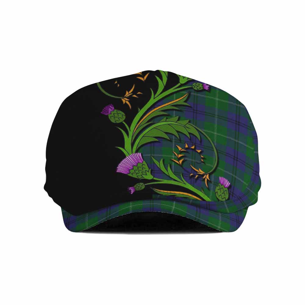 Oliphant Tartan Flat Cap, Jeff Cap Scottish Thistle Pride Heritage Art Flat Cap - Tartan Vibes Clothing