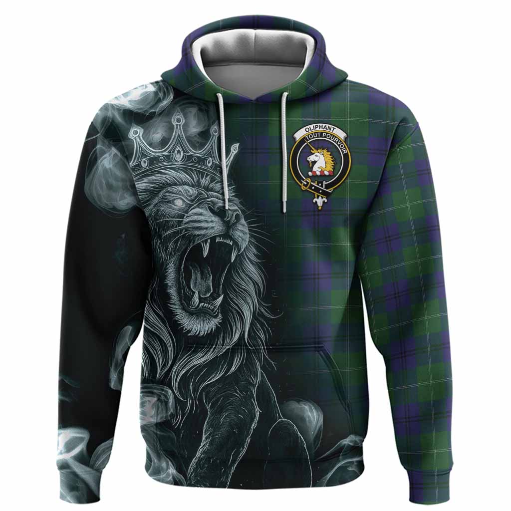 Oliphant Tartan Hoodie Roaring Lion Heritage