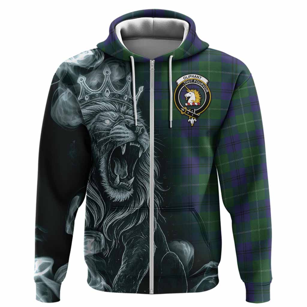 Oliphant Tartan Hoodie Roaring Lion Heritage