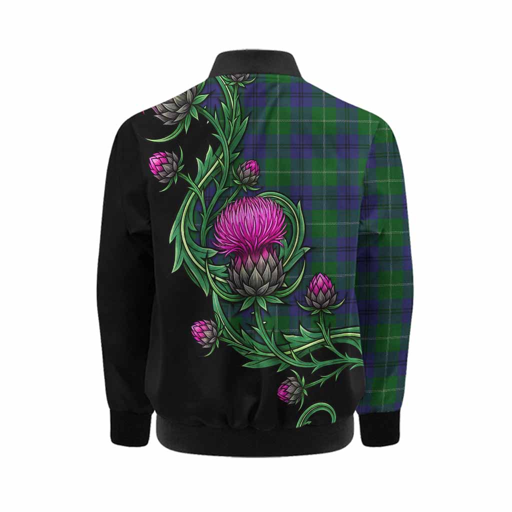 Oliphant Tartan Kid Bomber Jacket Resilient Scottish Thistle Kid - Tartan Vibes Clothing