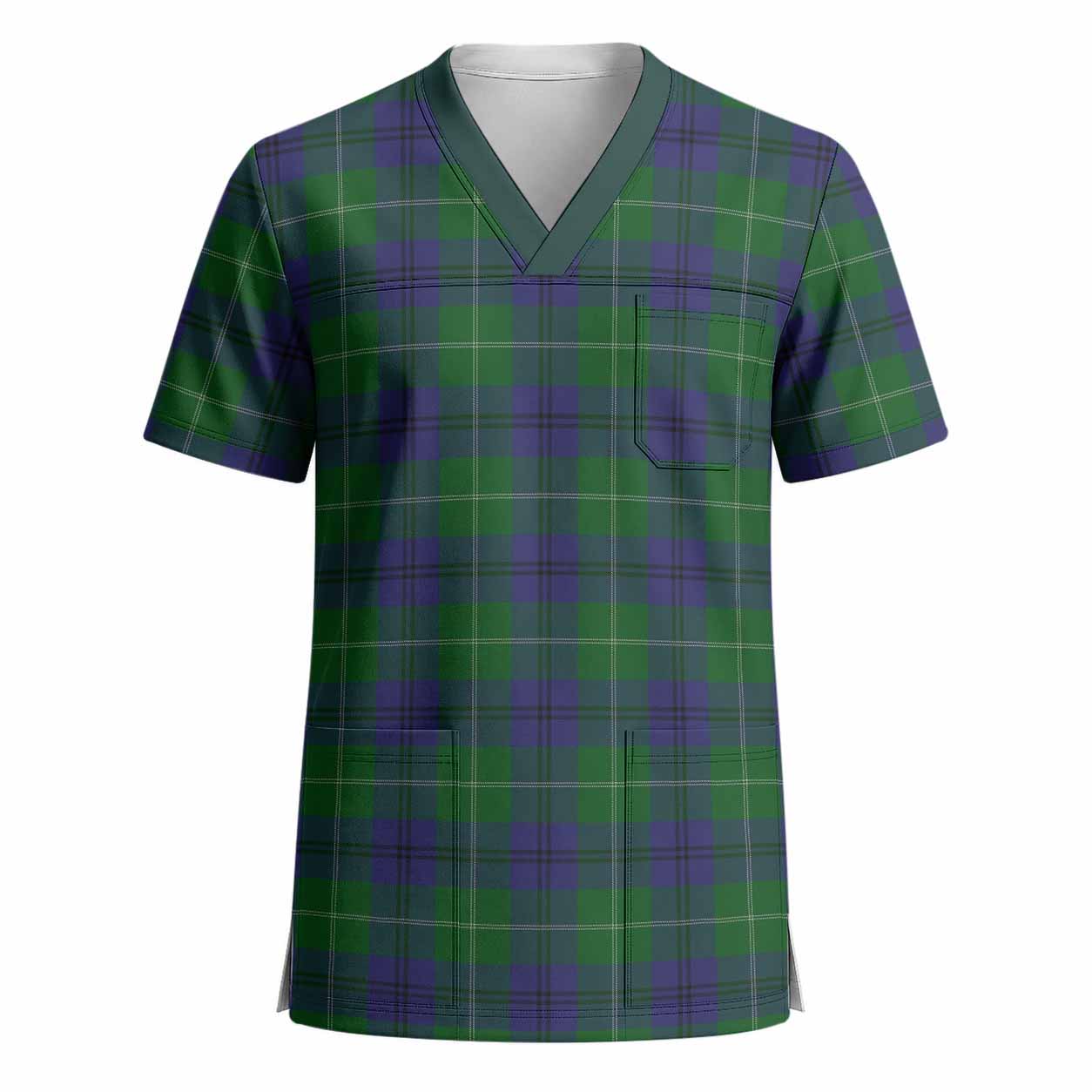 Oliphant Tartan Scrub Top - Tartan Vibes Clothing