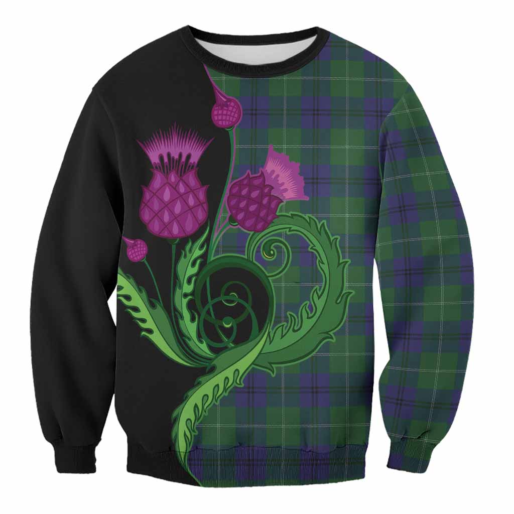 Oliphant Tartan Sweatshirt Traditional Scottish Thistle