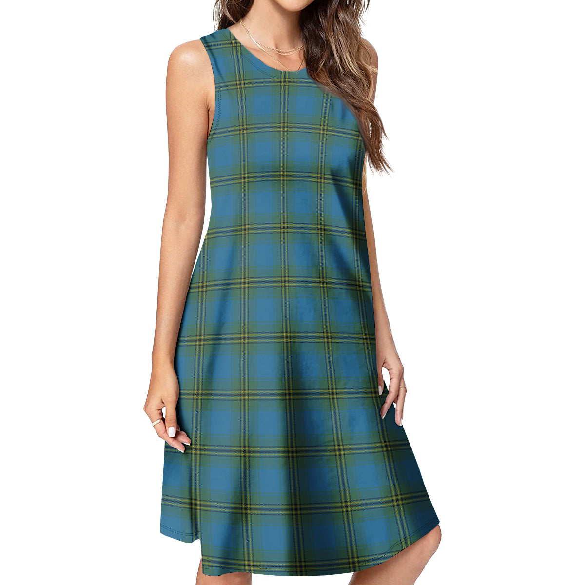 Oliver Tartan Womens Casual Dresses 4XL - Tartan Vibes Clothing