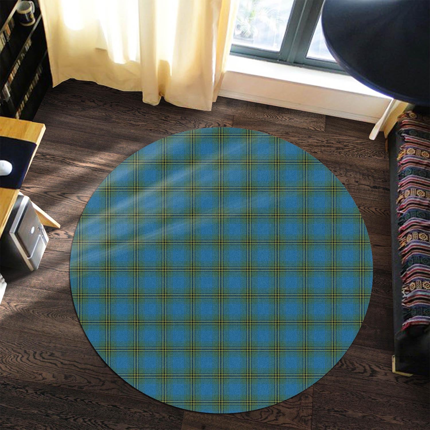 oliver-tartan-round-rug