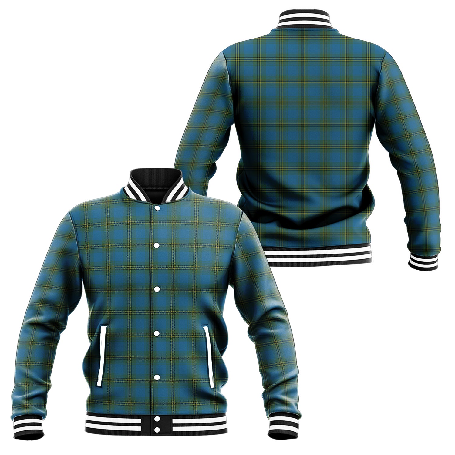 Oliver Tartan Baseball Jacket Unisex - Tartan Vibes Clothing