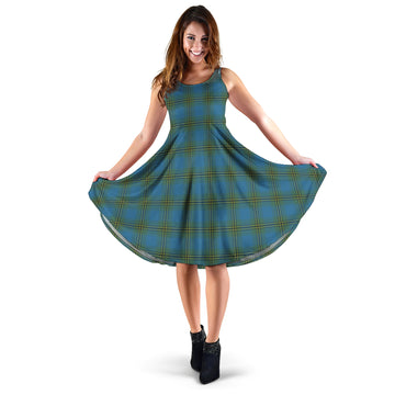 Oliver Tartan Sleeveless Midi Womens Dress