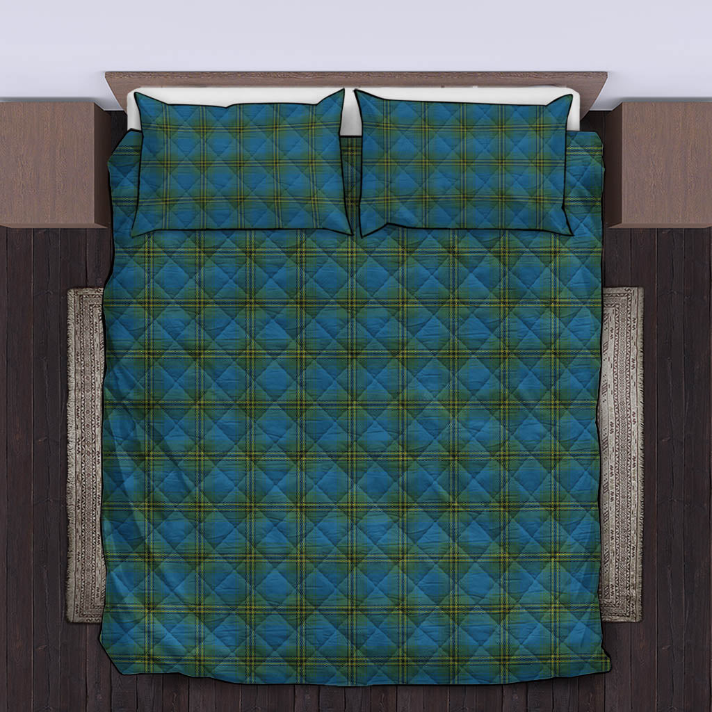Oliver Tartan Quilt Bed Set King - Tartan Vibes Clothing