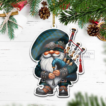 Oliver Tartan Bagpiper Gnome Christmas Ornament - Tartan Vibes Clothing