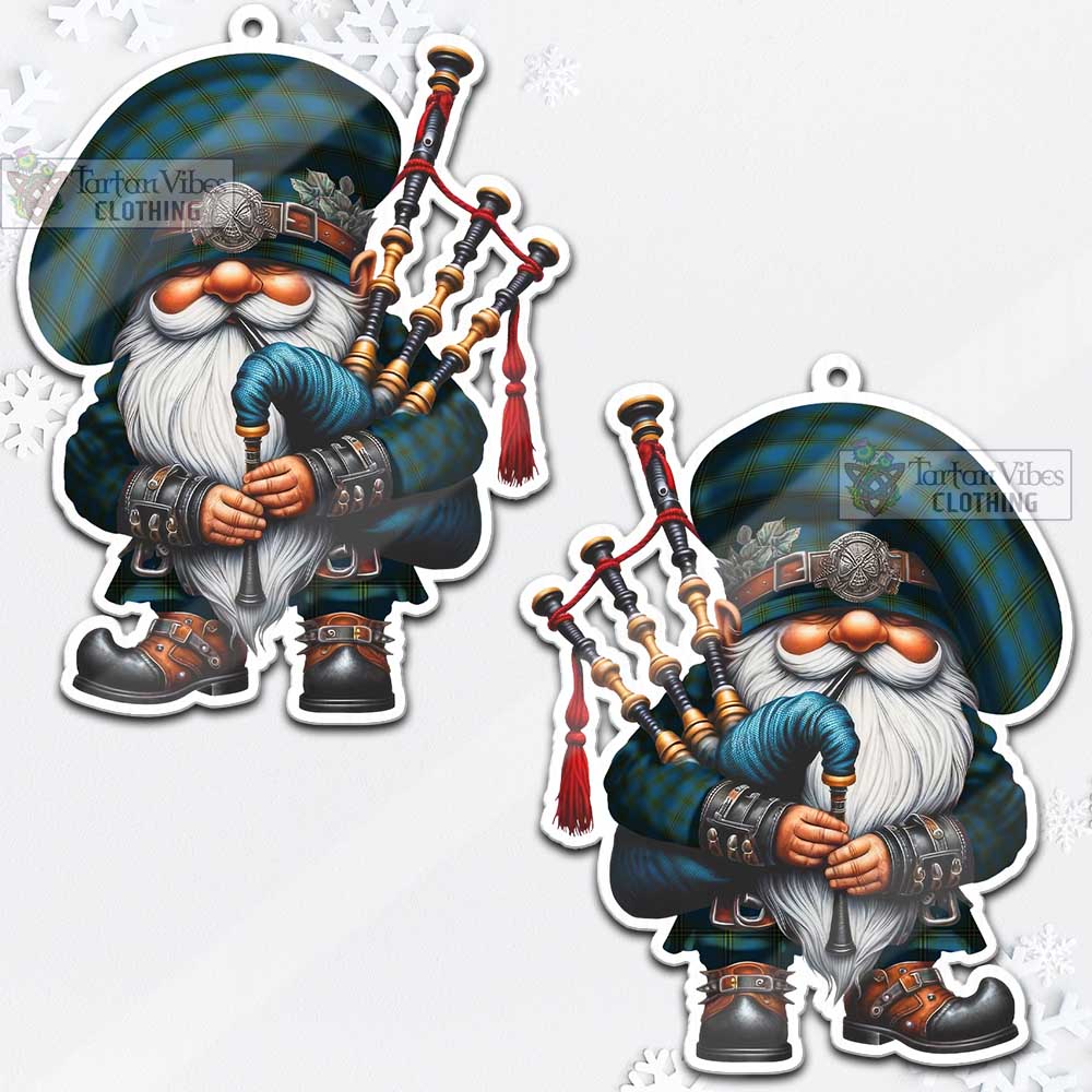 Oliver Tartan Bagpiper Gnome Christmas Ornament - Tartan Vibes Clothing