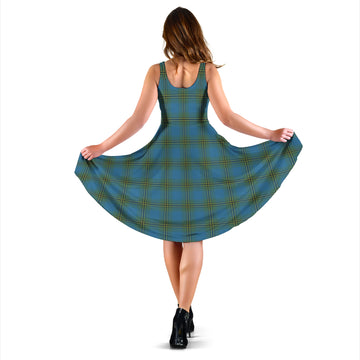 Oliver Tartan Sleeveless Midi Womens Dress
