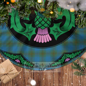 Oliver Tartan Christmas Tree Skirt Scottish Thistle Style - Tartan Vibes Clothing