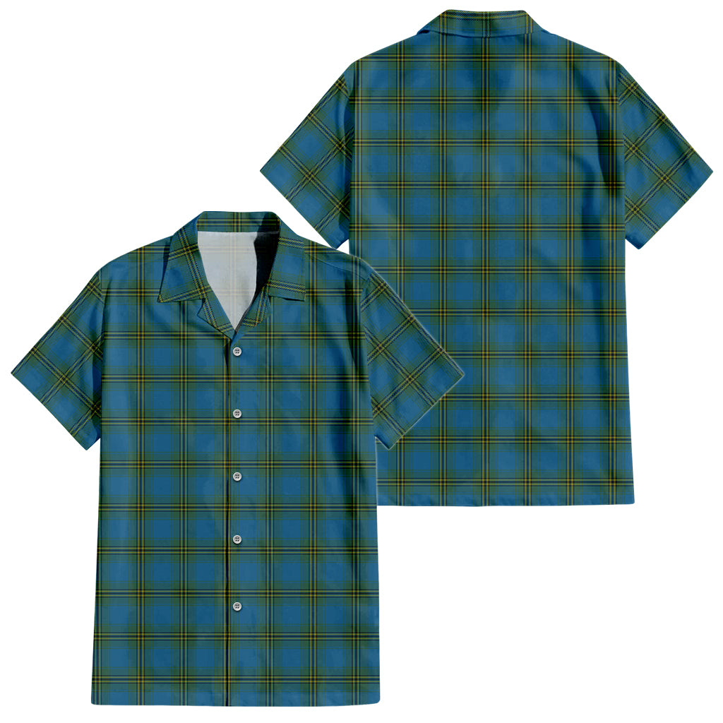 oliver-tartan-short-sleeve-button-down-shirt