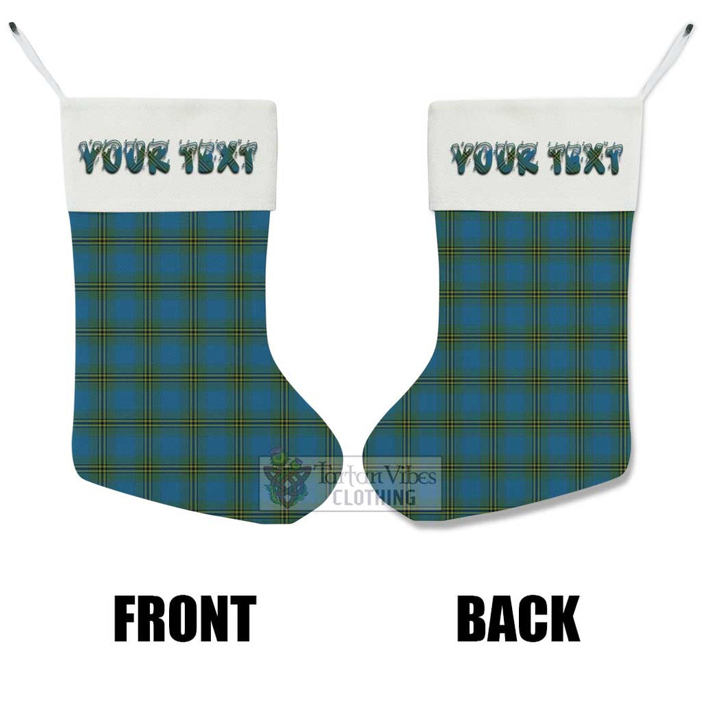 Oliver Tartan Christmas Stocking with Personalized Text - Tartan Vibes Clothing