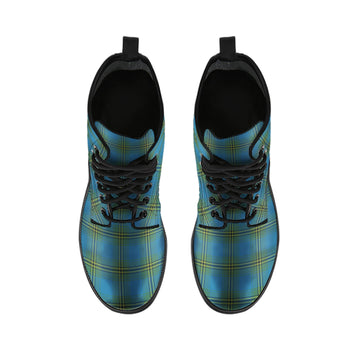 Oliver Tartan Leather Boots