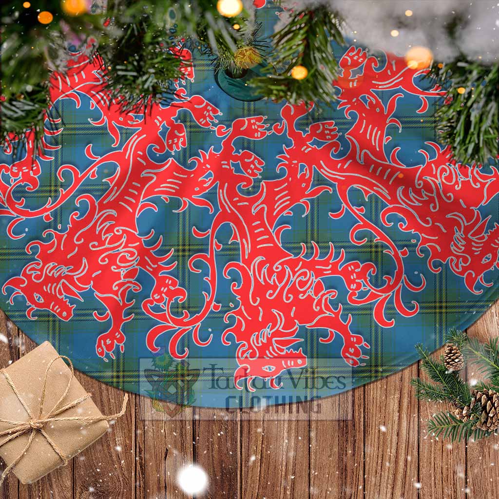 Oliver Tartan Christmas Tree Skirt Lion Rampant Style - Tartan Vibes Clothing