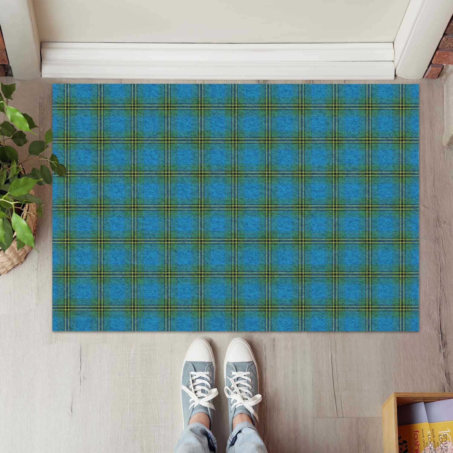 Oliver Tartan Rubber Doormat - Tartan Vibes Clothing