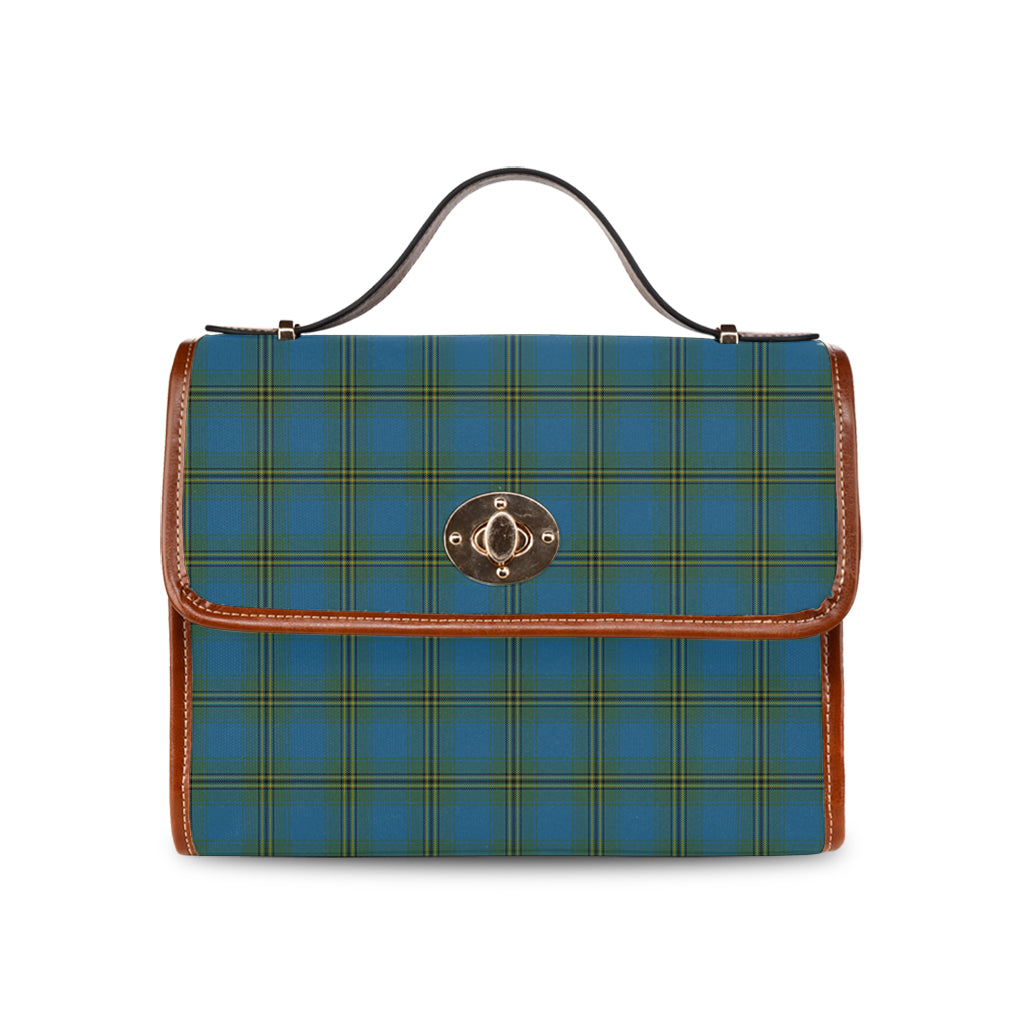 oliver-tartan-leather-strap-waterproof-canvas-bag