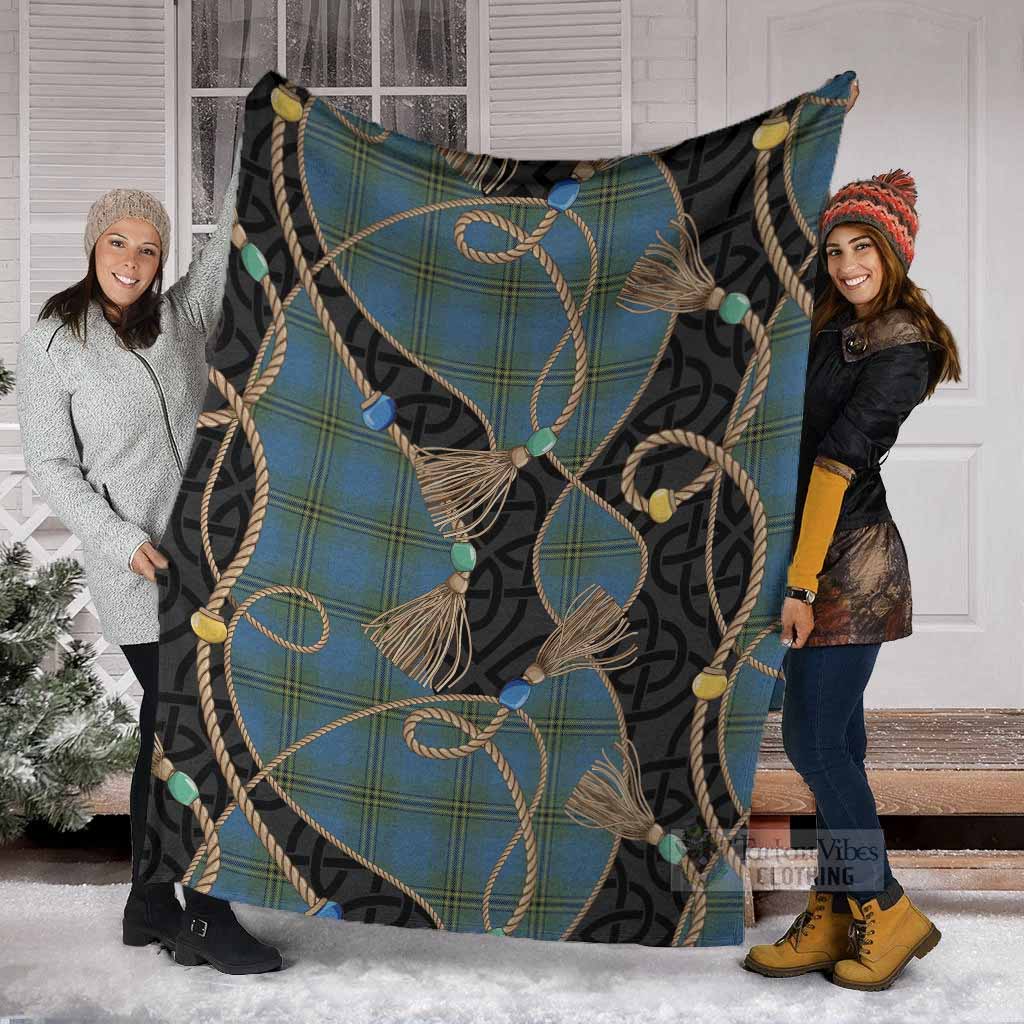 Oliver Scottish Tartan Twisted Ropes Stylized Blanket - Tartan Vibes Clothing