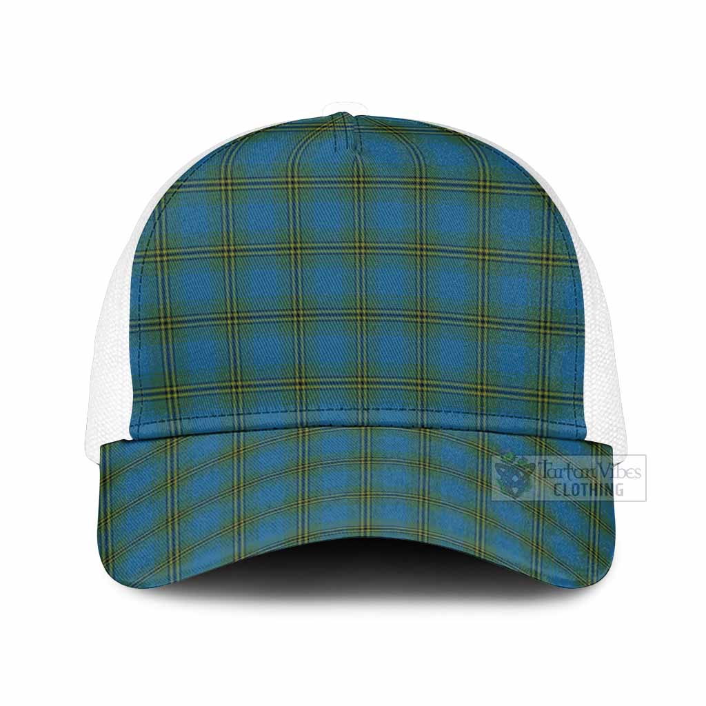 Oliver Tartan Mesh Trucker Cap One Size (Adjustable) White - Tartan Vibes Clothing