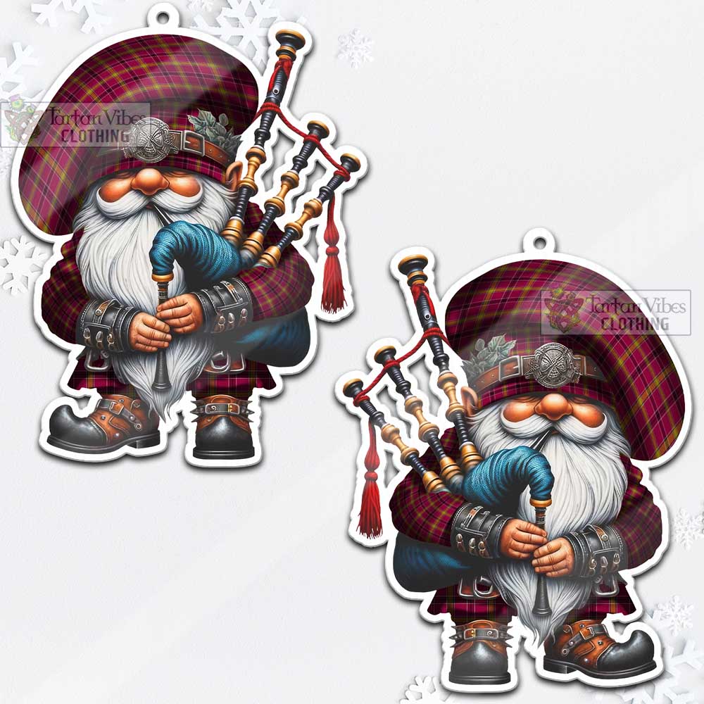 O'Meehan Tartan Bagpiper Gnome Christmas Ornament - Tartan Vibes Clothing