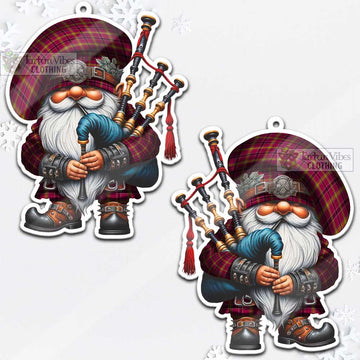 Tartan Vibes Clothing O'Meehan Tartan Badpiper Gnome Christmas Ornament