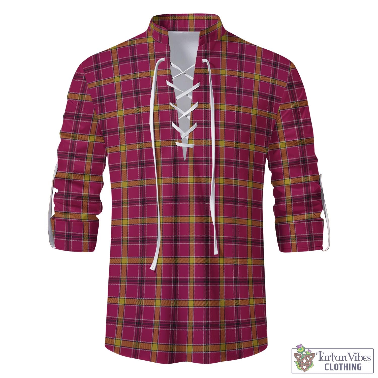 O'Meehan Tartan Men's Scottish Traditional Jacobite Ghillie Kilt Shirt - Tartan Vibes Clothing