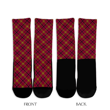 O'Meehan Tartan Crew Socks Cross Tartan Style - Tartanvibesclothing