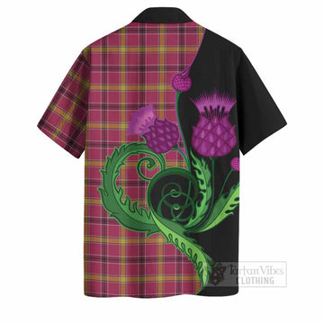 O'Meehan Tartan Hawaiian Shirt Traditional Scottish Thistle