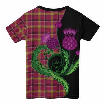 O'Meehan Tartan Kid T-shirt Traditional Scottish Thistle