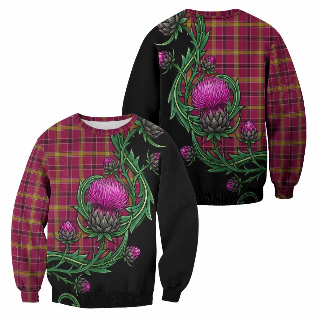 O'Meehan Tartan Sweatshirt Resilient Scottish Thistle - Tartan Vibes Clothing