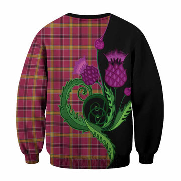 O'Meehan Tartan Sweatshirt Traditional Scottish Thistle
