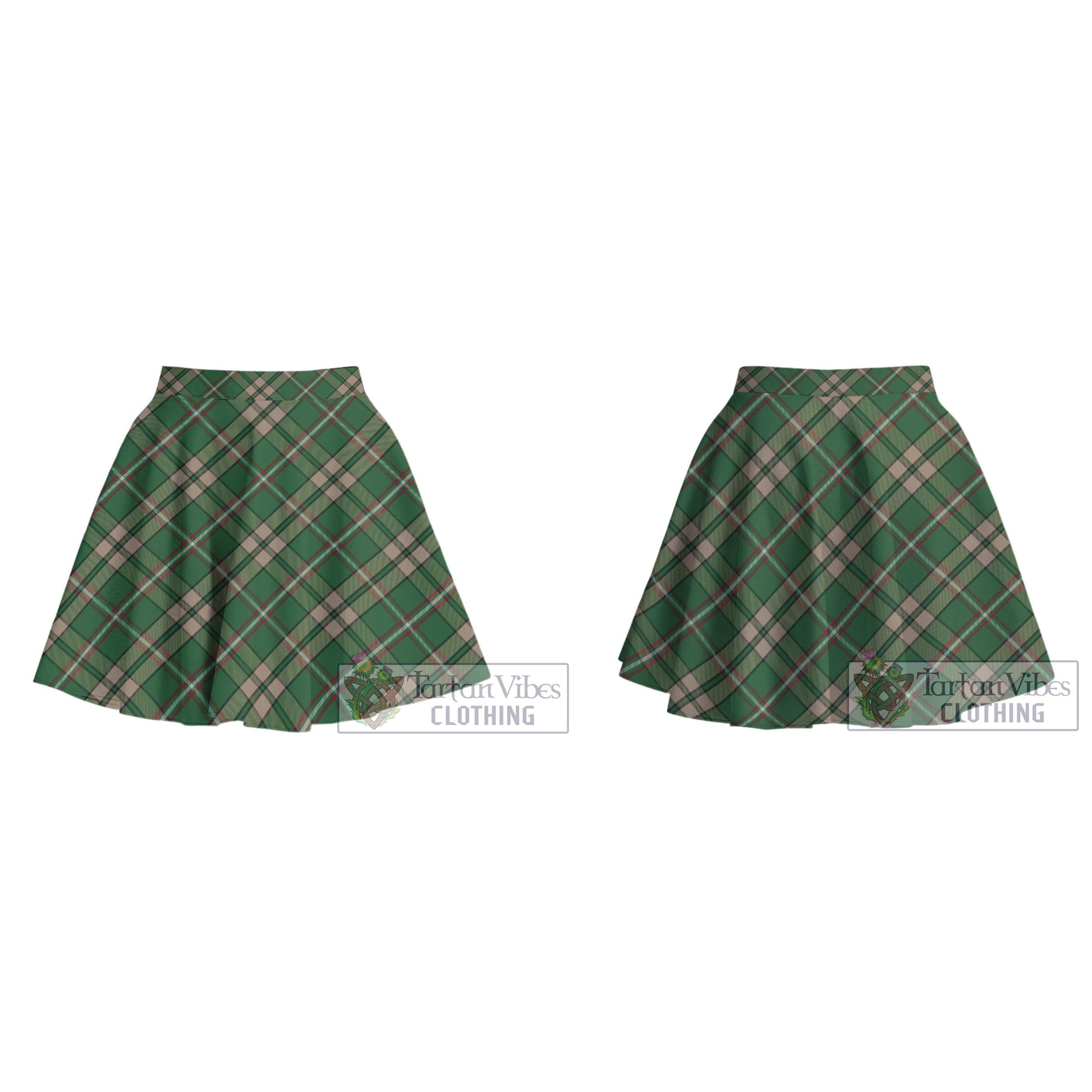 O'Neill (Neill) Tartan Women's Plated Mini Skirt Cross Style - Tartan Vibes Clothing