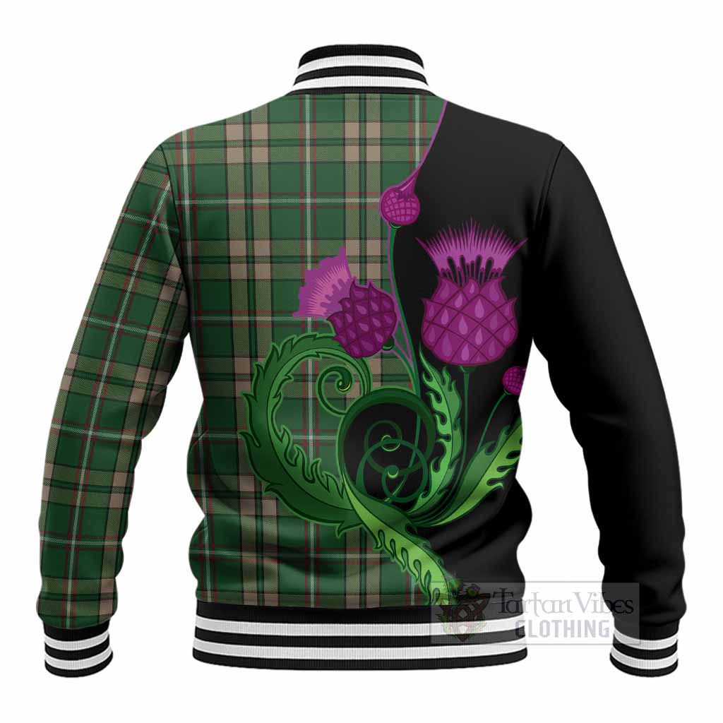 O'Neill (Neill) Tartan Baseball Jacket Traditional Scottish Thistle