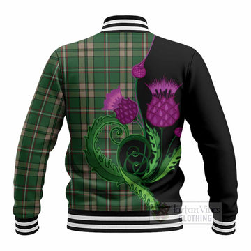 O'Neill (Neill) Tartan Baseball Jacket Traditional Scottish Thistle