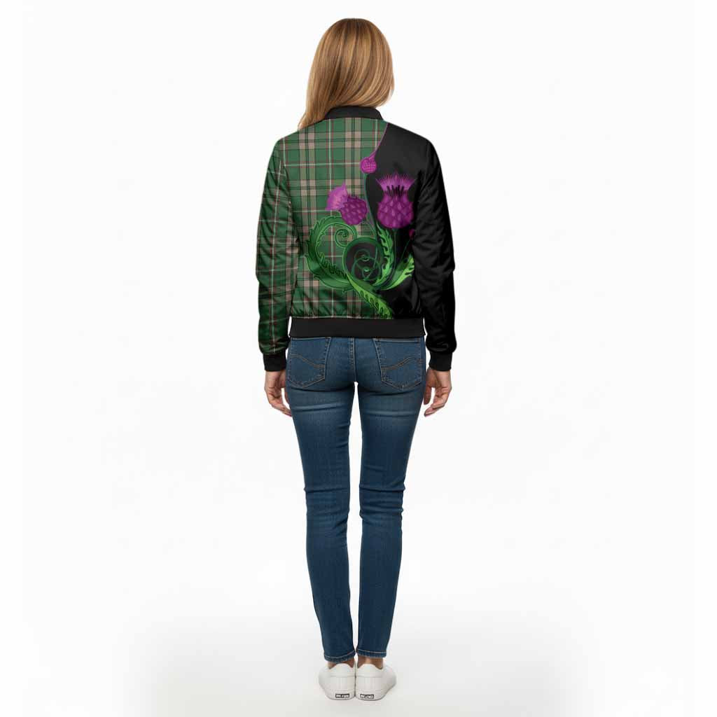 O'Neill (Neill) Tartan Bomber Jacket Traditional Scottish Thistle