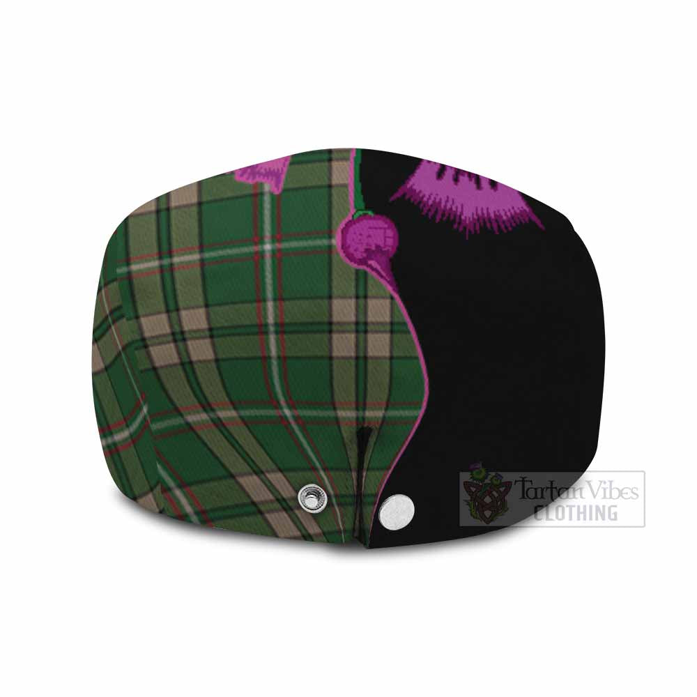 O'Neill (Neill) Tartan Flat Cap, Jeff Cap Traditional Scottish Thistle
