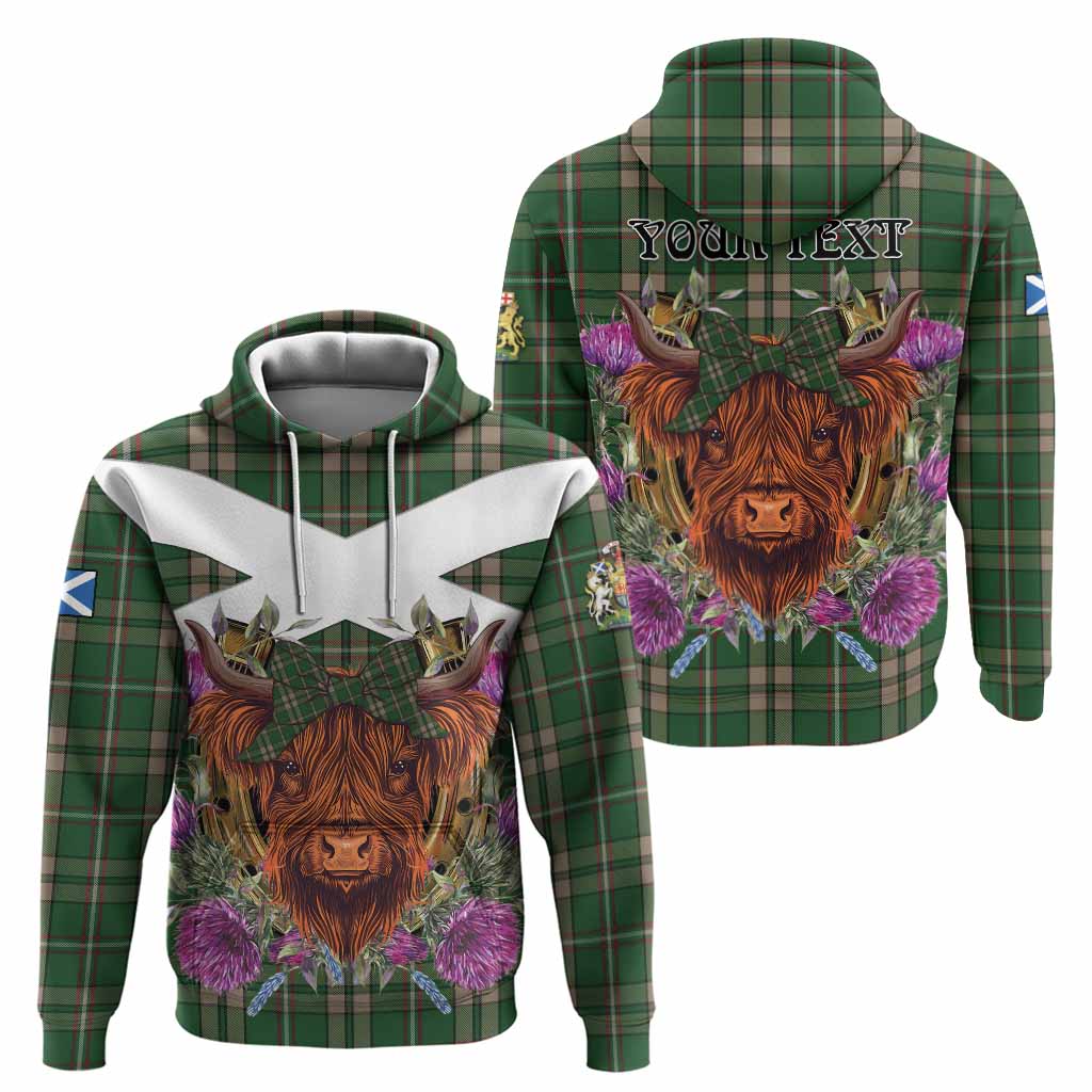 O'Neill (Neill) Tartan Hoodie Scottish Thistle Heilan Coo