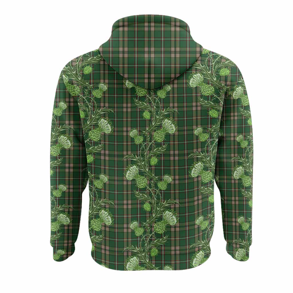 O'Neill (Neill) Tartan Hoodie Seamless Scottish Thistle Flowers