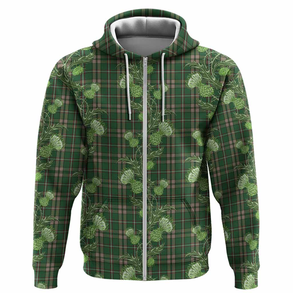 O'Neill (Neill) Tartan Hoodie Seamless Scottish Thistle Flowers